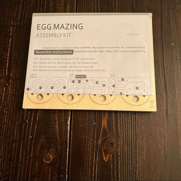 Egg Mazing Wooden Assembly Kit - Picture 1 of 2
